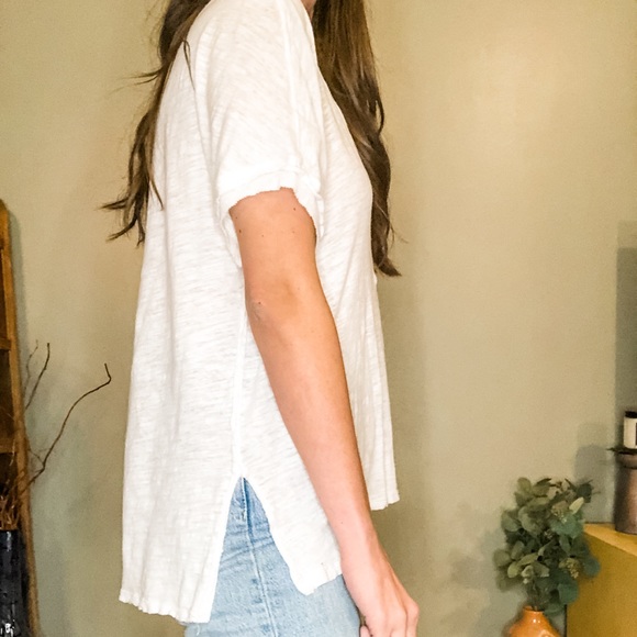 Free People White Tee - Small - Picture 5 of 6